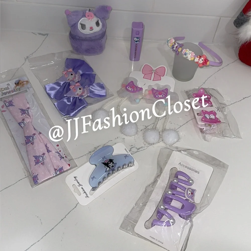 Cute Kuromi Girls Accessories Set